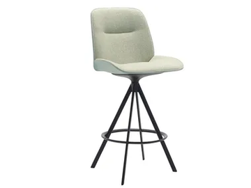 NUEZ BQ2768 - BQ2769 - Swivel upholstered barstool by Andreu World - view 2